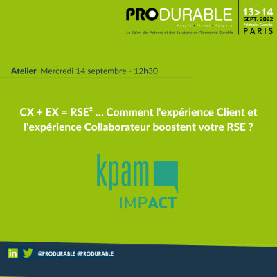 Kpam Impact - CX + EX = RSE² …comment l'expérience Client et l'expérience Collaborateur boostent votre RSE ? cover