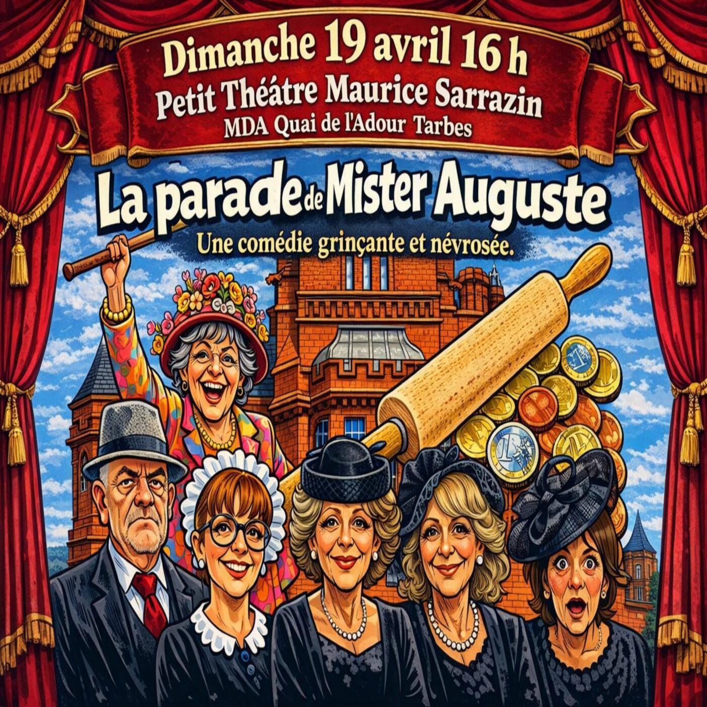 Véronique MULLE RICHIER : "La parade de Mister Auguste" le 19 avril au Petit Théâtre Maurice Sarrazin