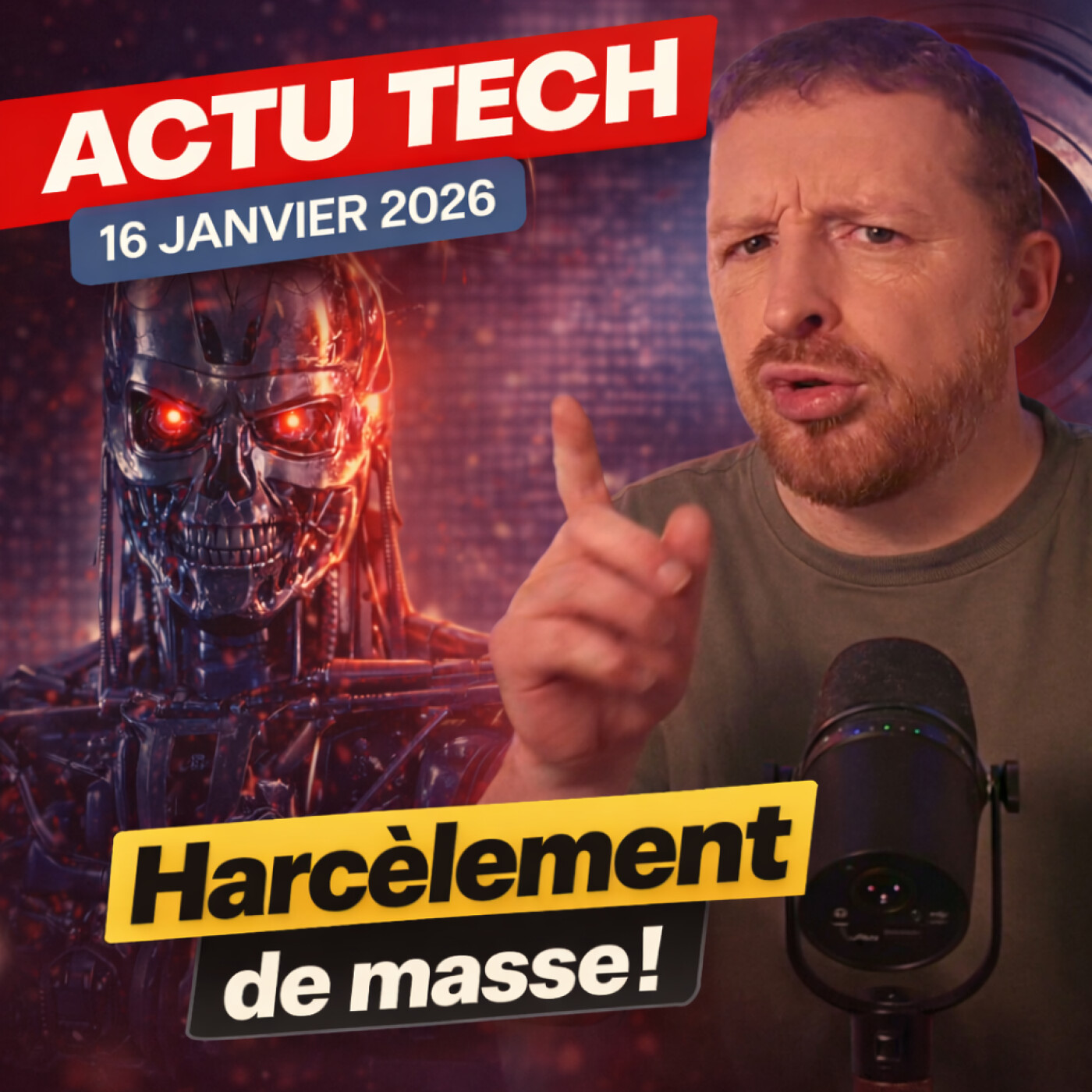 Grok en Terminator et Gemini en Big Brother. Ca devient chaud l'IA en 2026, non ? episode artwork