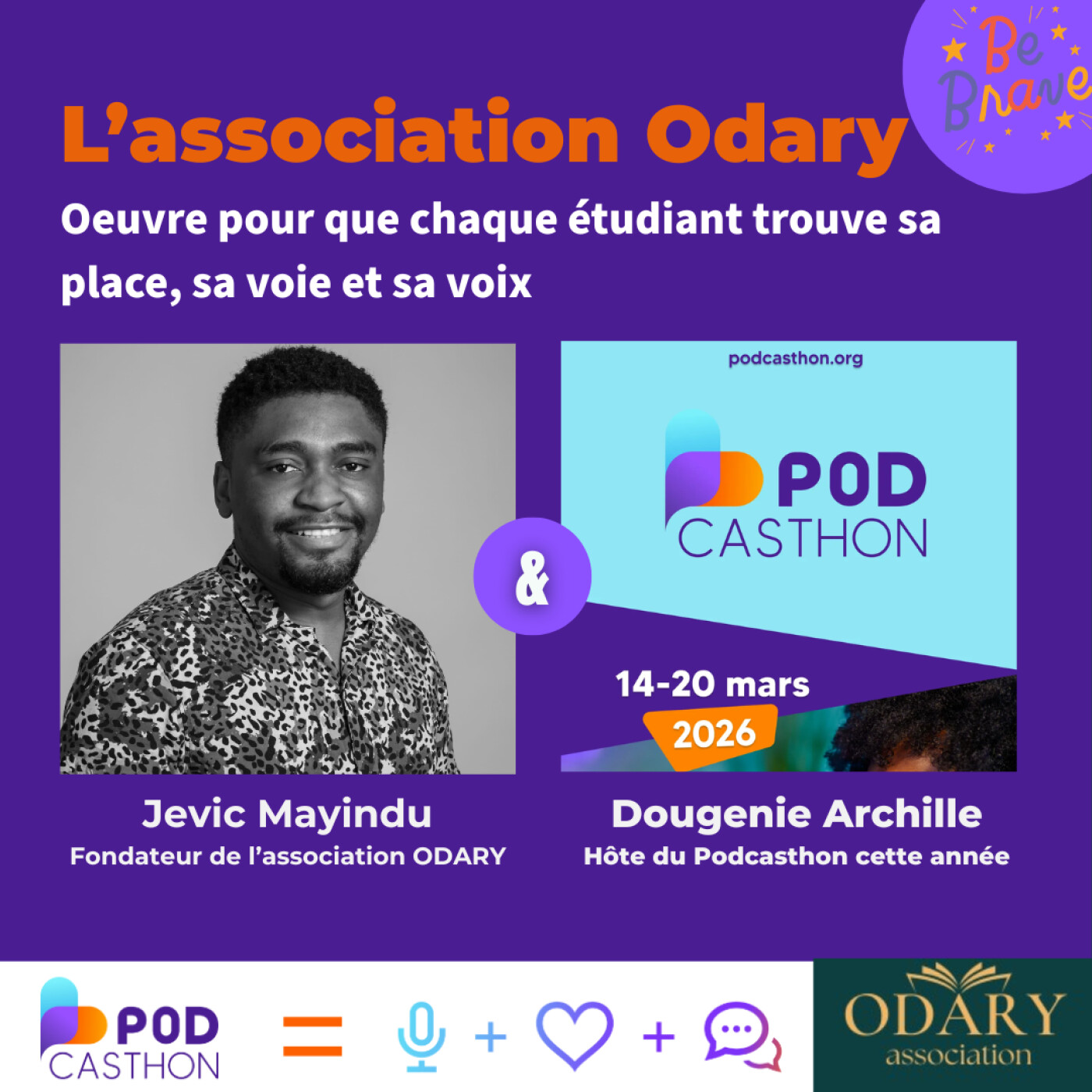 L'Association Odary oeuvre pour que chaque étudiant trouve sa place, sa voie et sa voix [Episode spécial Podcasthon 2026]
