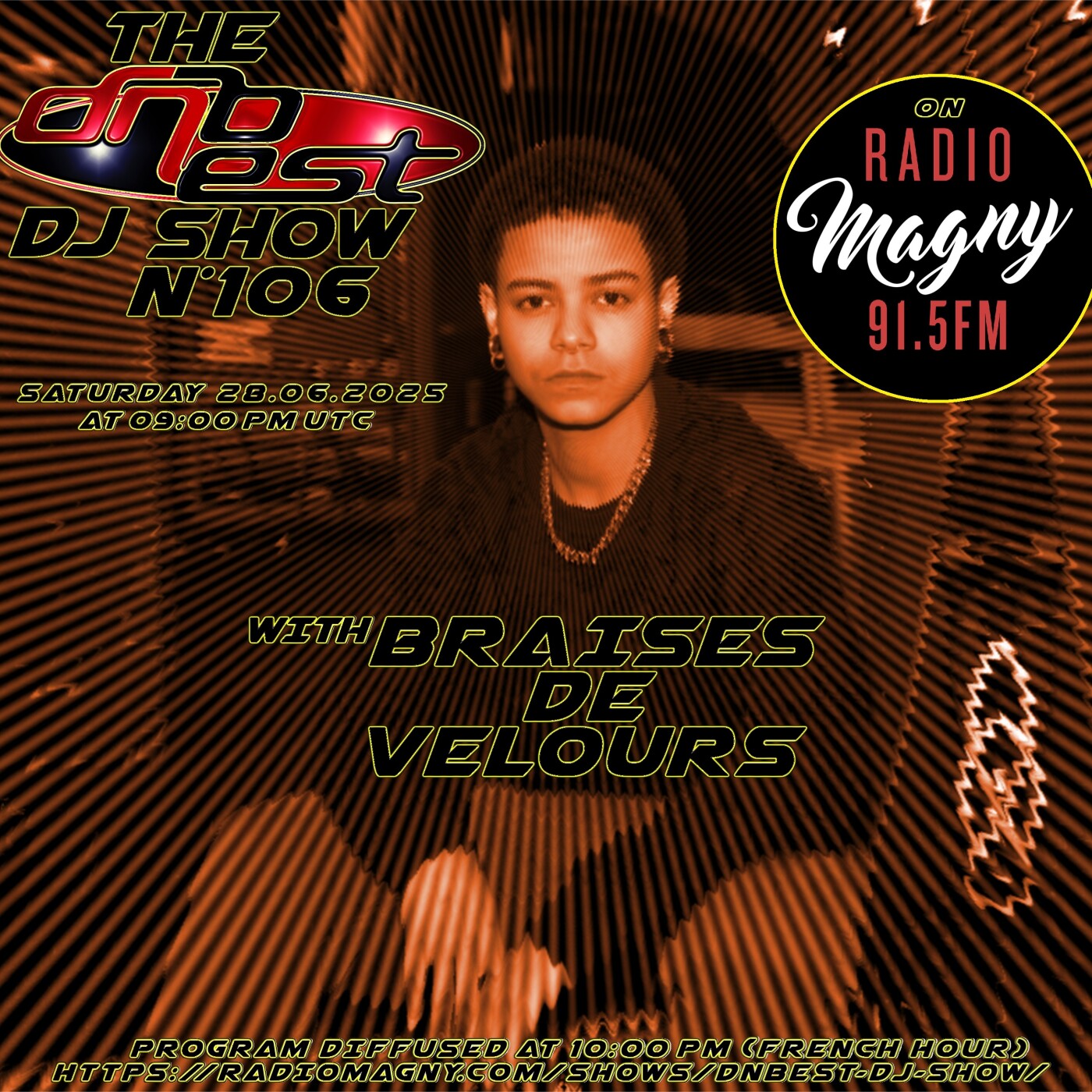 DNEBST DJ SHOW N°106 - Braises de Velours (2025-06-28) episode artwork