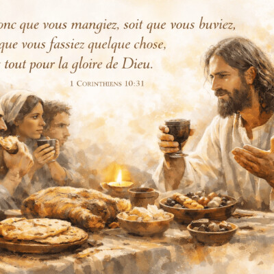1 Corinthiens 10 : 27-31  Liberté et amour, la viande sacrifiée aux idoles cover
