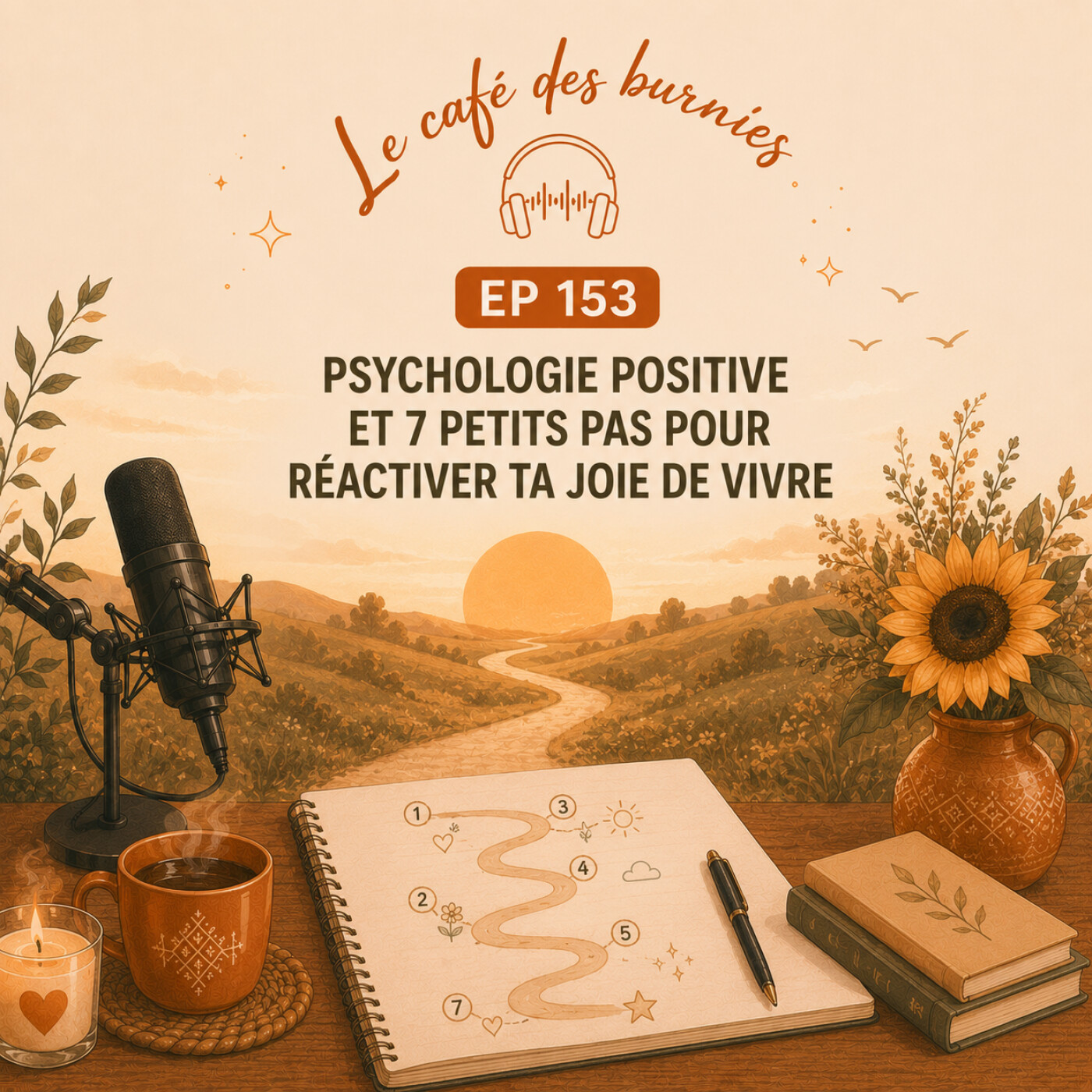 EP 153 PSYCHOLOGIE POSITIVE ET 7 PETITS PAS POUR RÉACTIVER TA JOIE DE VIVRE