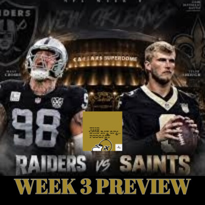 New Orleans Saints vs Las Vegas Raiders Week Three Preview cover