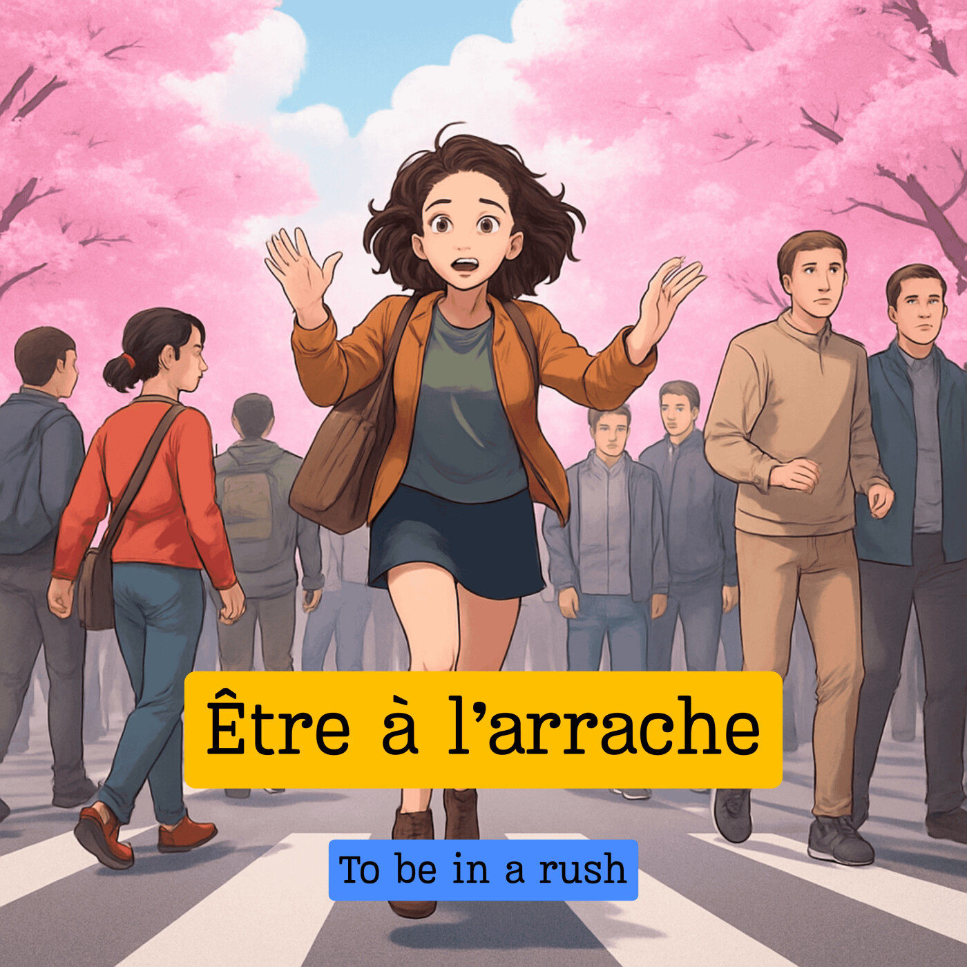 Expression française : "Être à l'arrache"