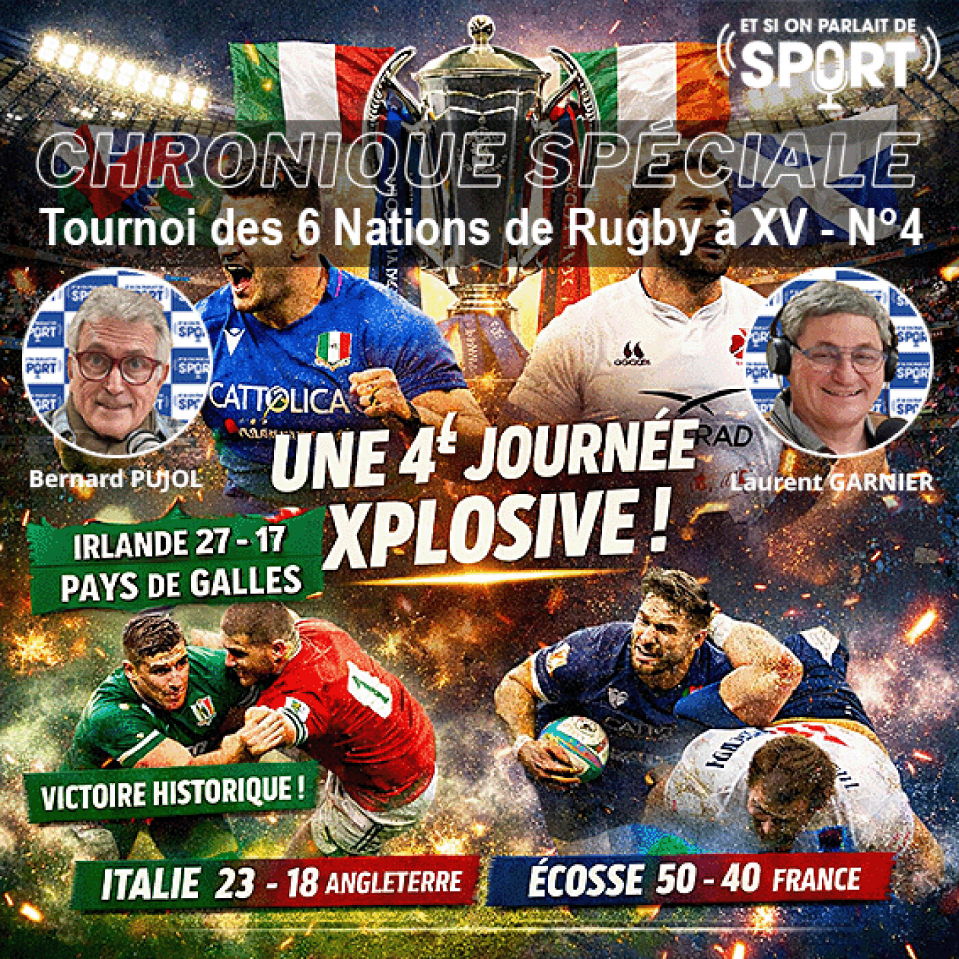 Chronique Tournoi des 6 Nations de Rugby 2026-4eme journée episode artwork