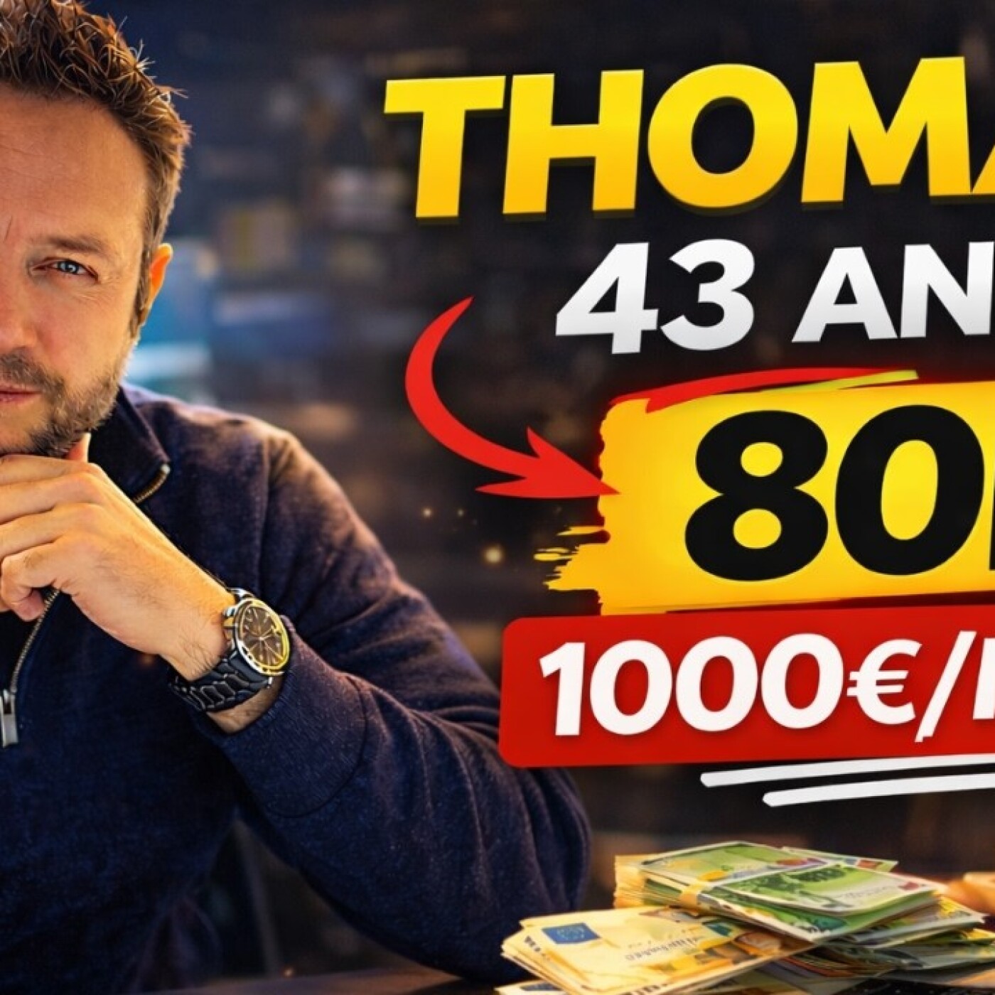 Thomas, 43 ans… 80K€, 1000€/mois. Je lui refais son portefeuille episode artwork
