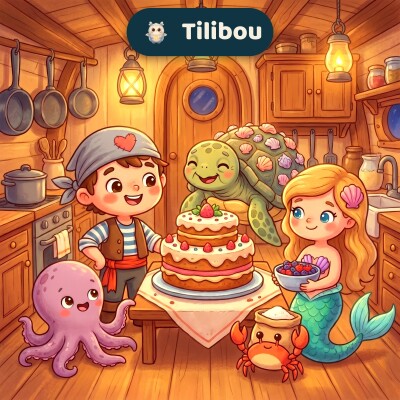 Tom the Pirate · Granny Coquille's Cake Recipe · story about grandparents · family memories · story to fall asleep cover