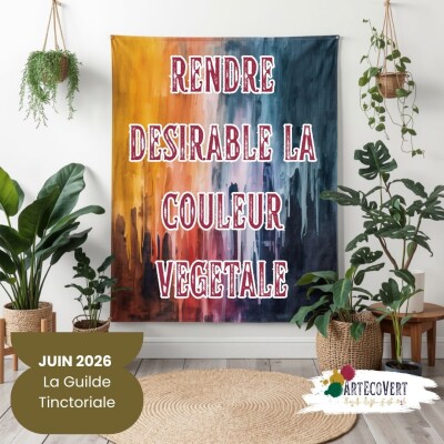 Rendre désirable la couleur végétale, programme de juin dans la Guilde Tinctoriale cover