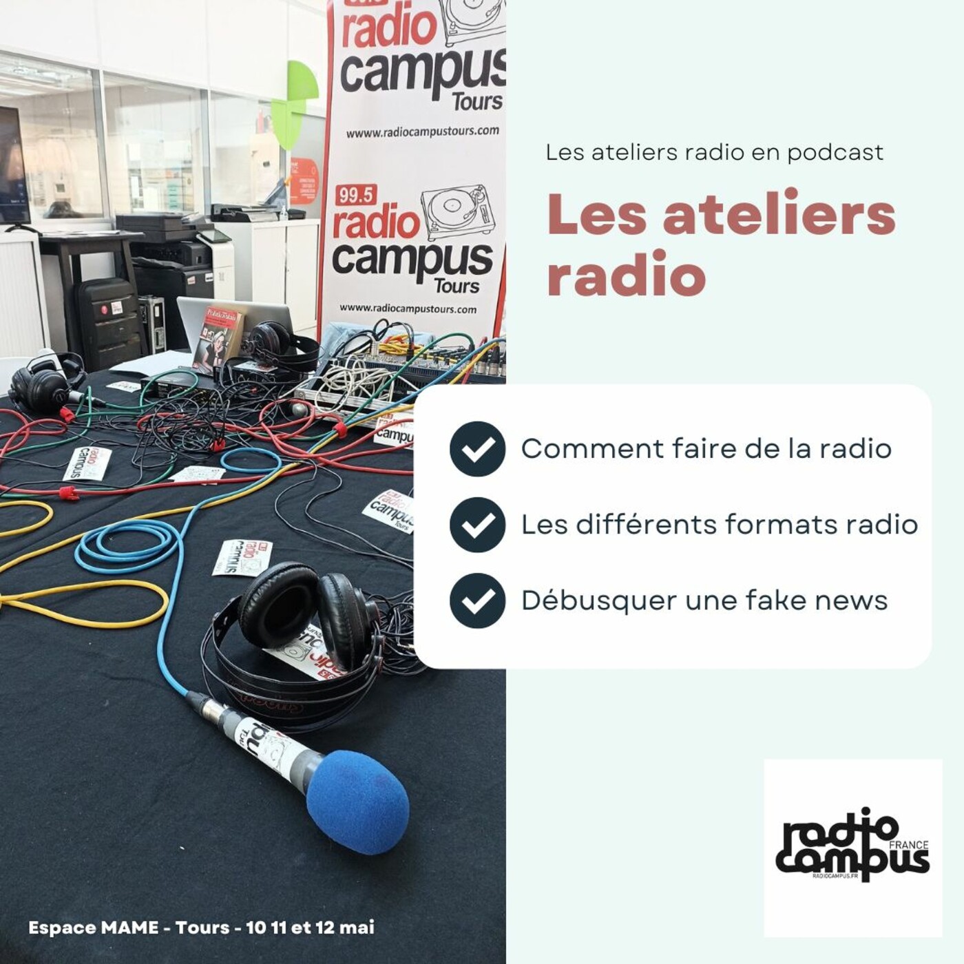 Les ateliers EMI de Radio Campus – Assises du Journalisme de Tours 2022