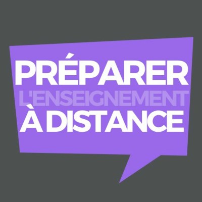 Préparer l'enseignement à distance cover