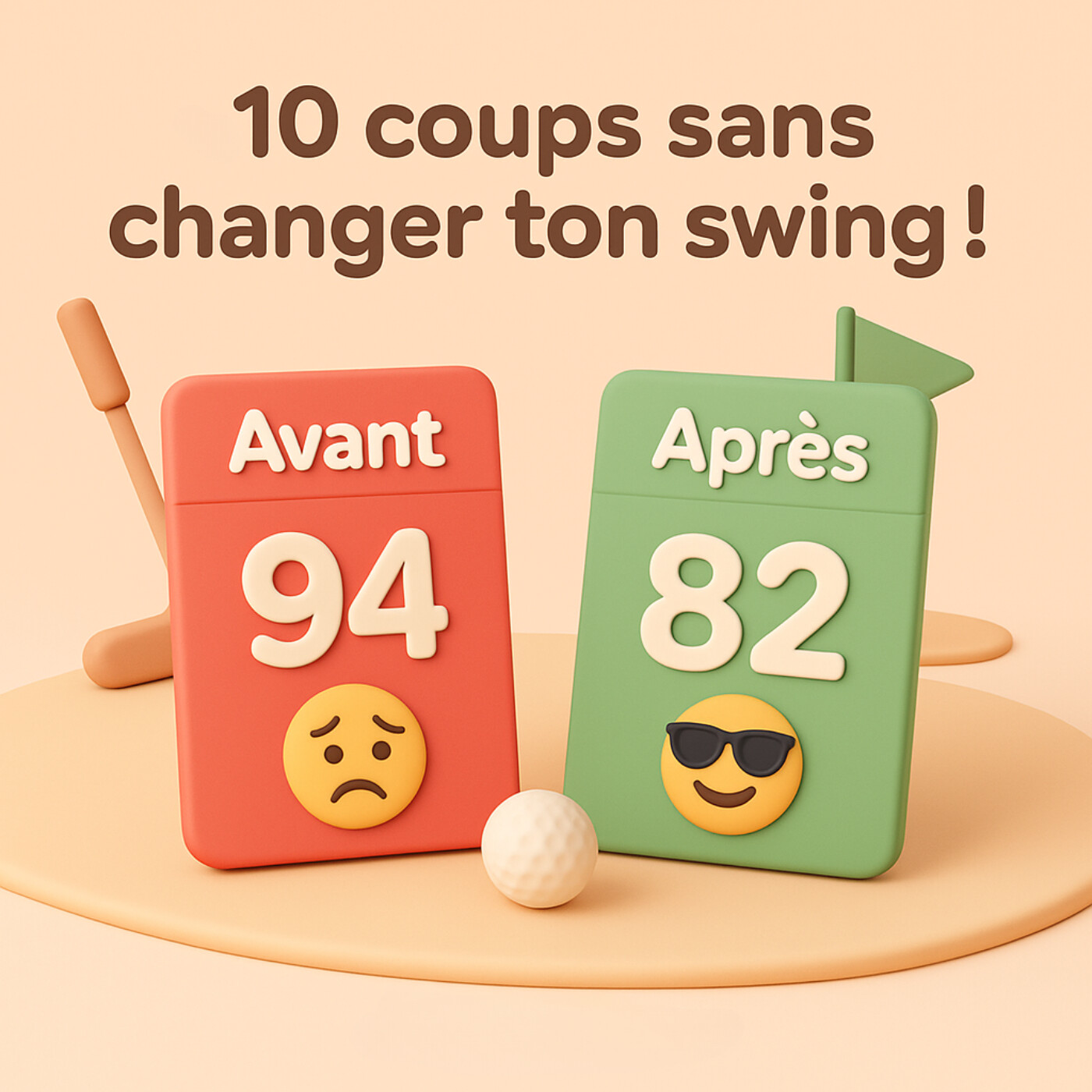 5 étapes simples pour réduire ton score au golf — sans changer ton swing