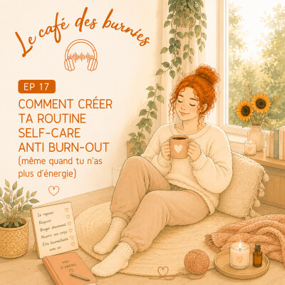 EP 17 COMMENT CRÉER TA ROUTINE SELF-CARE ANTI BURN-OUT (même quand tu n'as plus d'énergie) cover