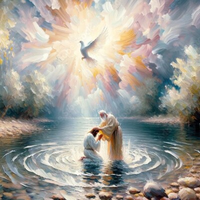 Matthieu 3 : 11-17 Le Baptême de Jésus et la Promesse du Saint-Esprit cover