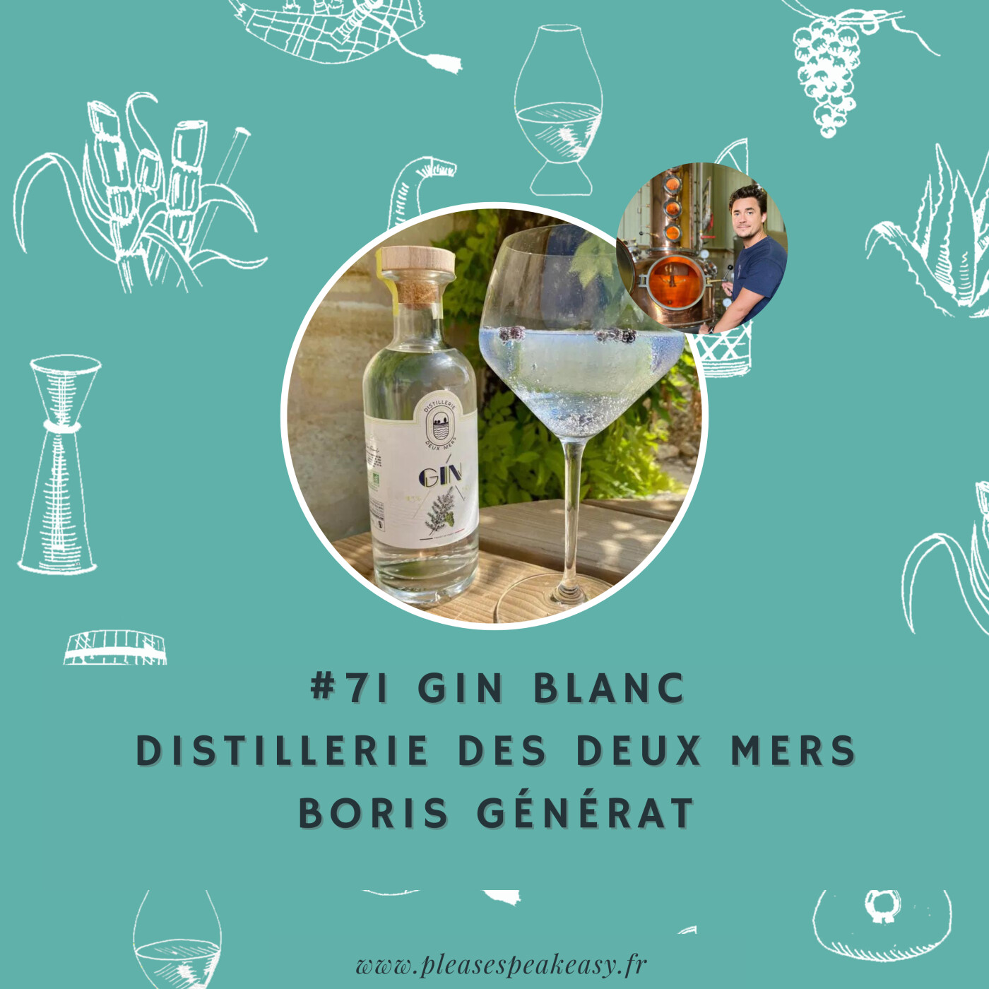 #75 Portrait chinois d'un spiritueux - le gin blanc de la Distillerie des Deux Mers, avec Boris Générat episode artwork