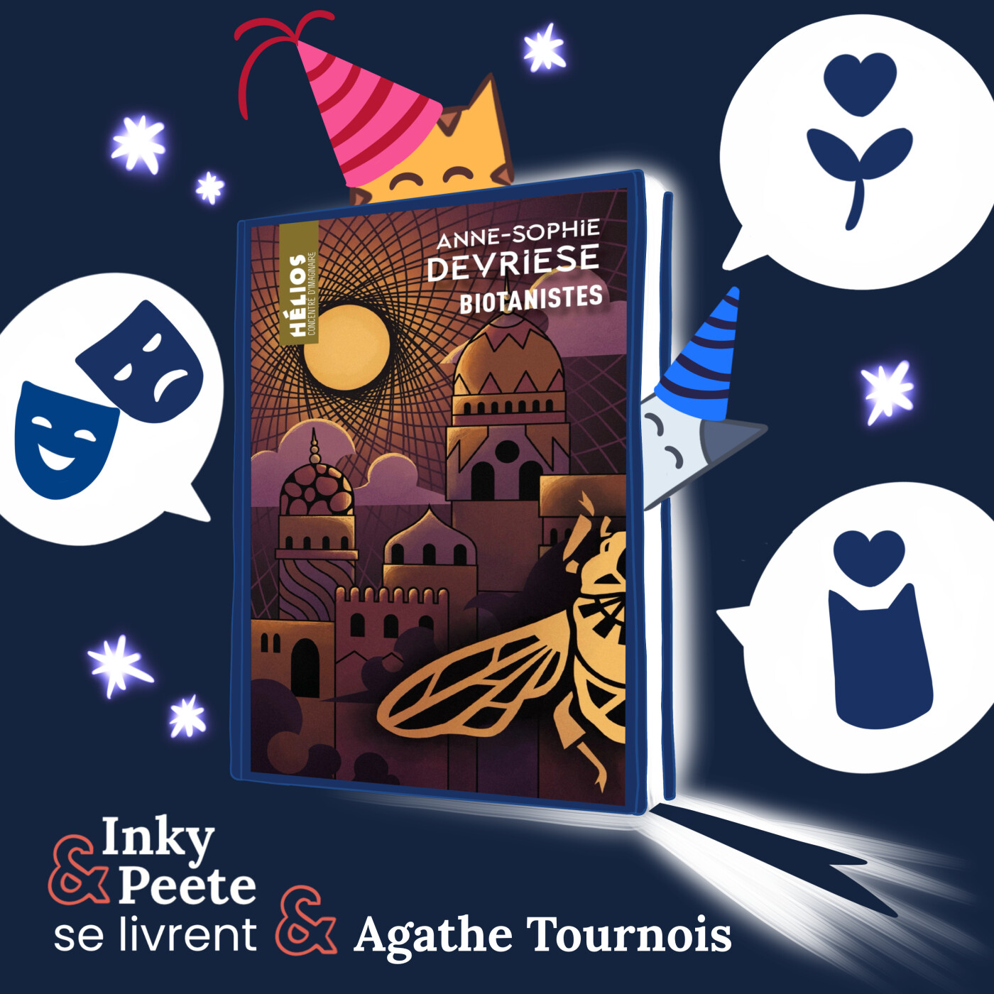 Inky et Peete se livrent - le podcast lecture qui donne voix aux premiers mots d’un livre