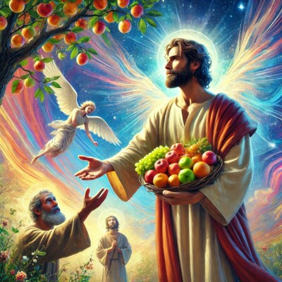 La dignité ne consiste pas seulement à produire des fruits, mais aussi à les partager - Archange Michaël Psaume 194 cover