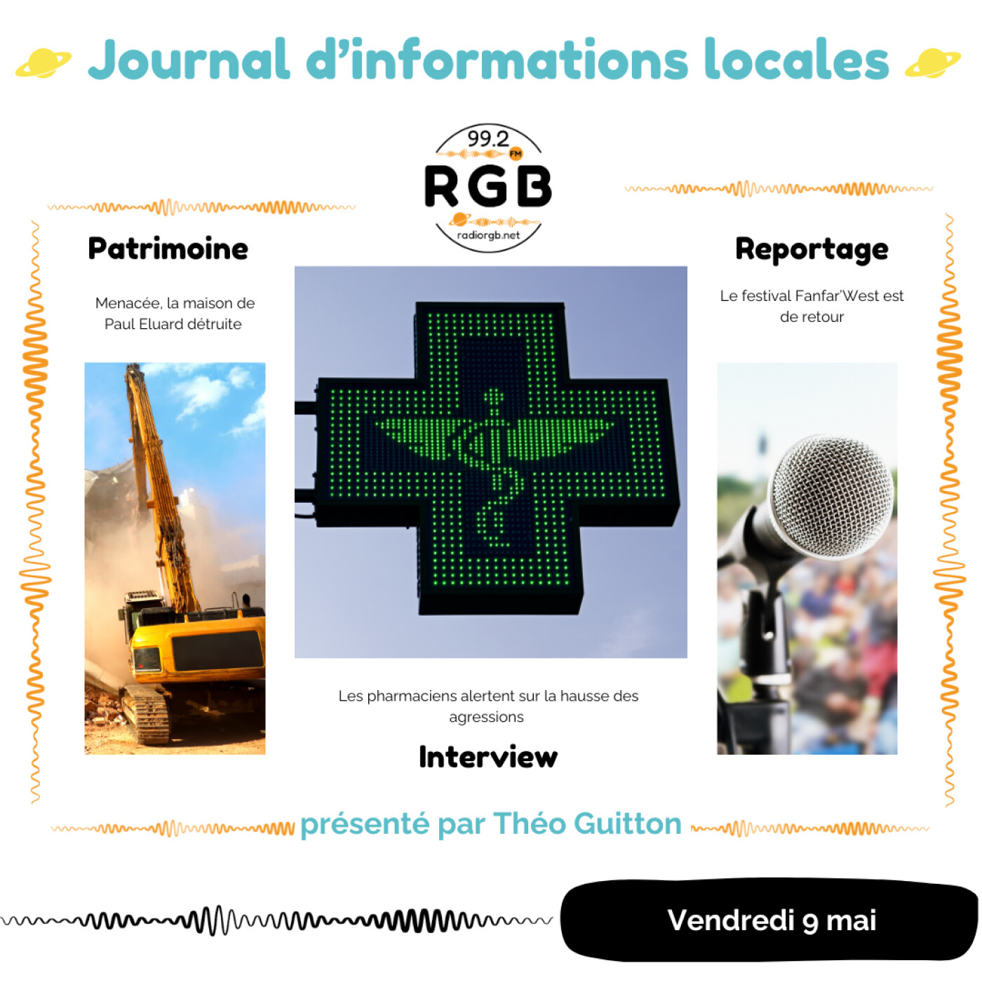 Le journal d\'informations locales - Radio RGB Cergy-Pontoise