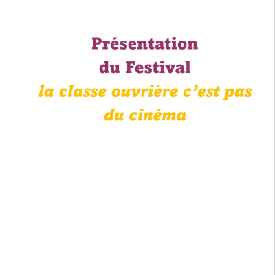 Festival La classe ouvrière c'est pas du cinéma cover
