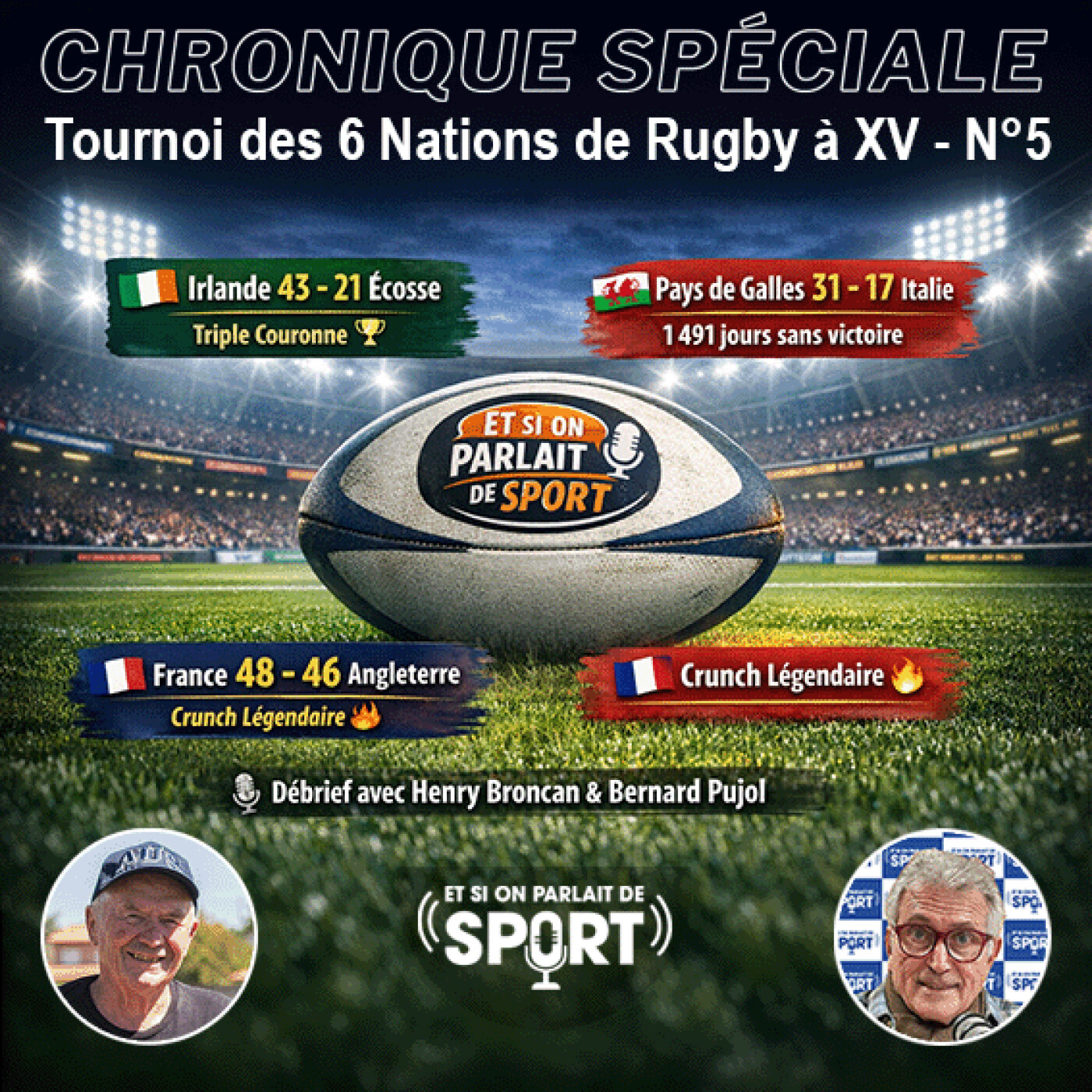 Chronique spéciale - Tournoi des 6 nations de Rugby episode artwork