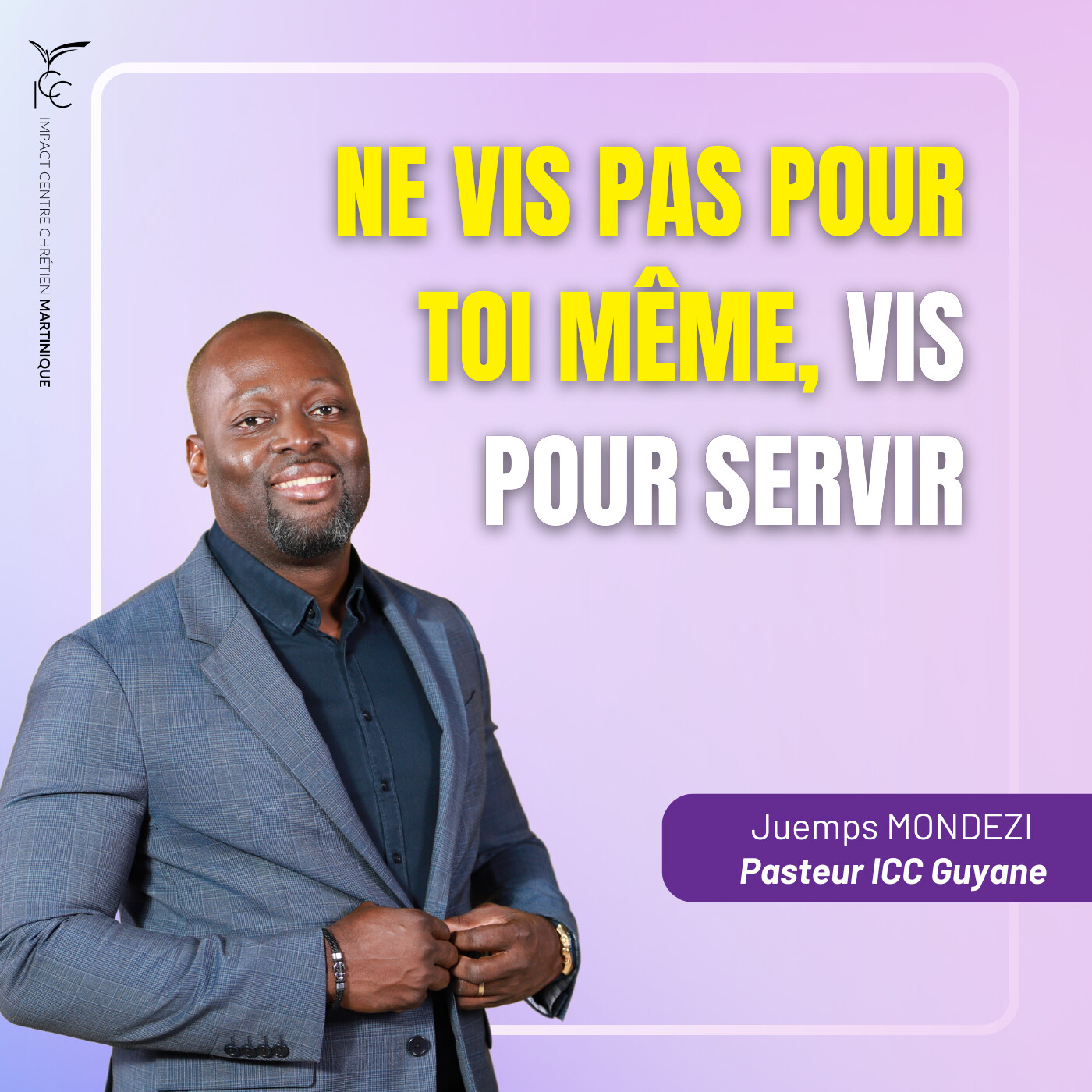 Ne vis pas pour toi même, vis pour servir | Pasteur Juemps MONDEZI