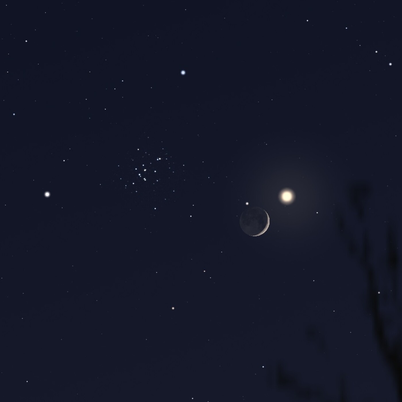 Le ciel la nuit en juin 2026