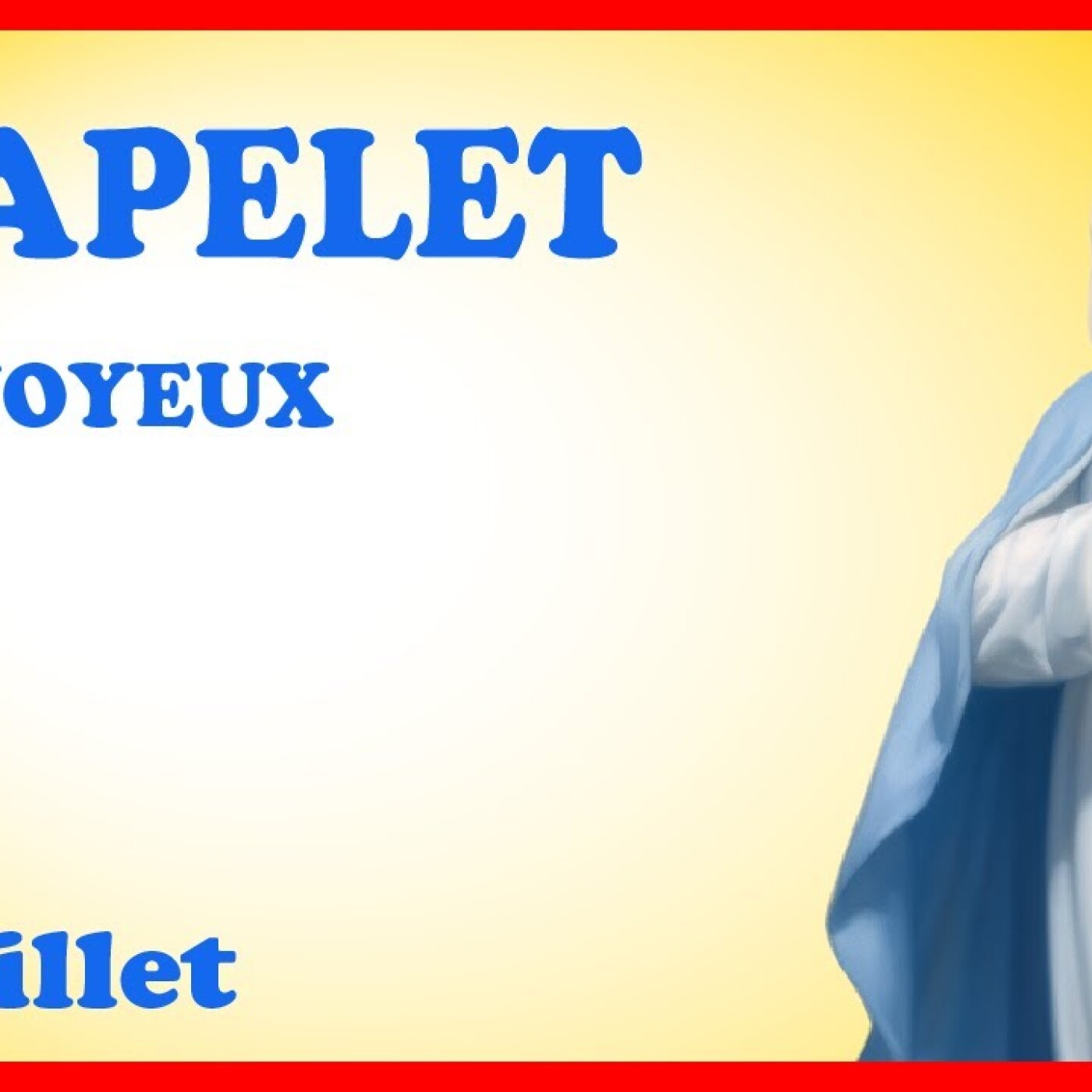 CHAPELET 🙏 Lundi 8 Juillet - Mystères Joyeux