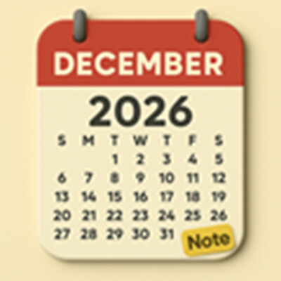 December 2026 Calendar: Customize It with Photos, Events, and Holidays cover