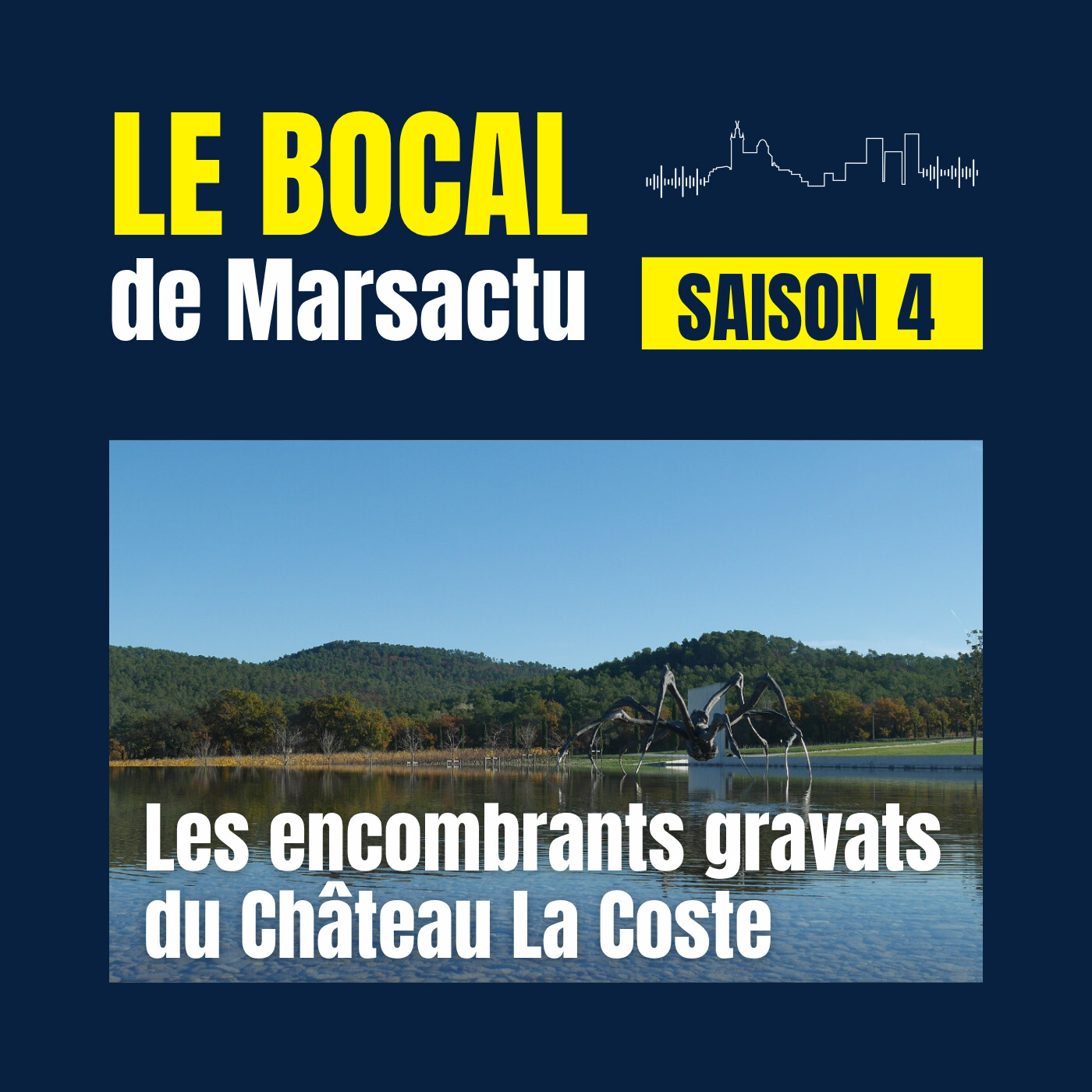 Les encombrants gravas du Château La Coste