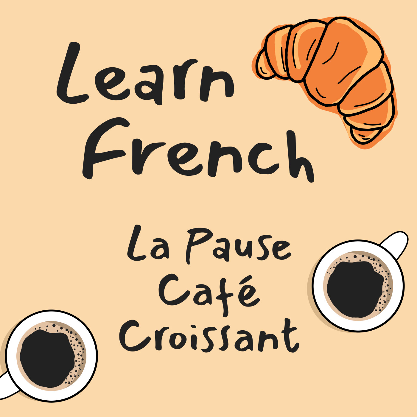 Roleplay in French: Allons au restaurant ! | Learn French — Learn French | La Pause Café Croissant cover