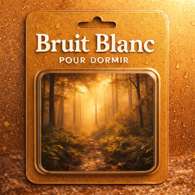 1 H Bruit Blanc de relaxation pour DORMIR | Forêt de brume chaude cover