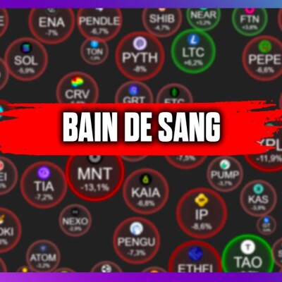 🩸BAIN de SANG sur les CRYPTO : TRUMP fait CHUTER le marché CRYPTO cover