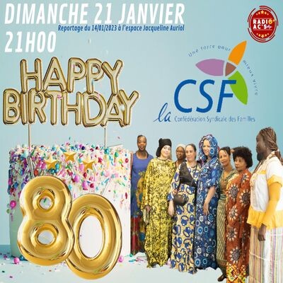 Les 80 ANS de la CSF à l'Espace J Auriol du 19/01/2024 cover
