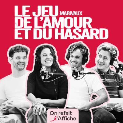 On refait l'affiche du JEU DE L'AMOUR ET DU HASARD, la pièce de Marivaux adaptée dans une version moderne au Théâtre des Mathurins. cover