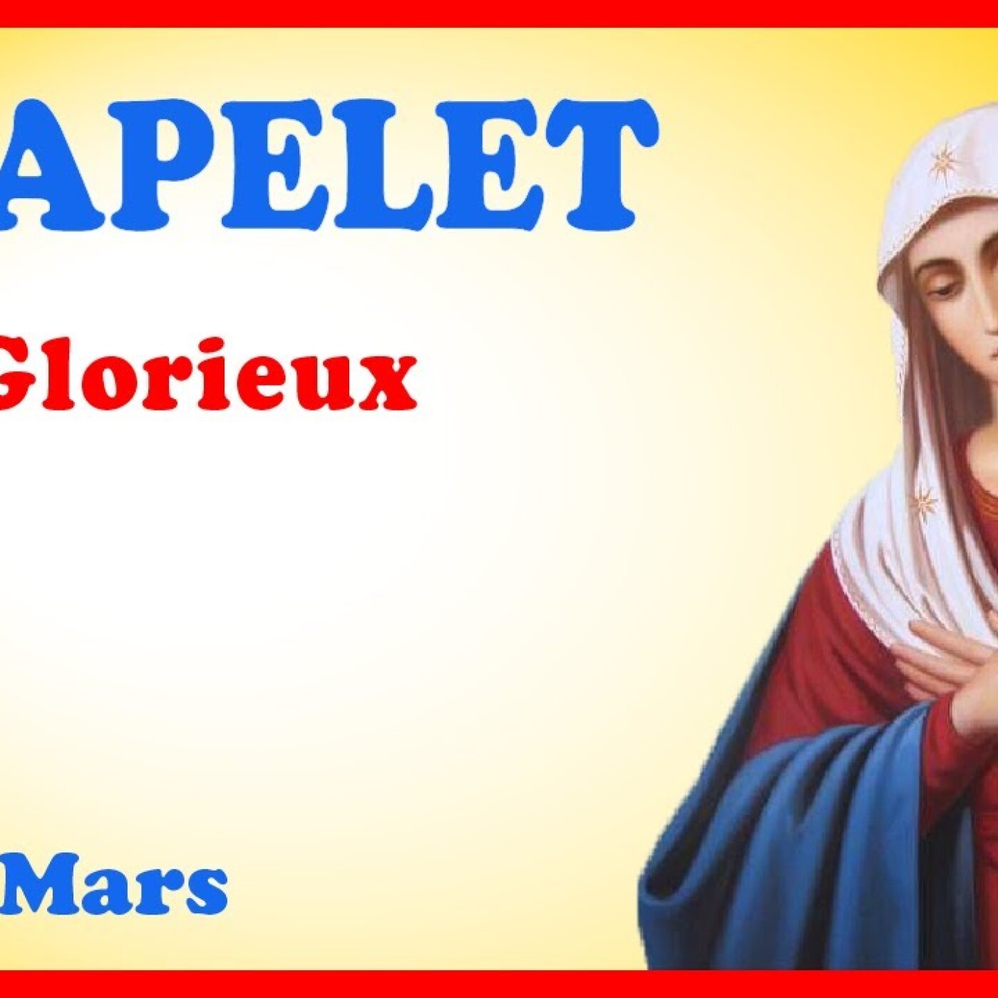 CHAPELET 🙏 Mercredi 27 Mars - Mystères Glorieux #carême