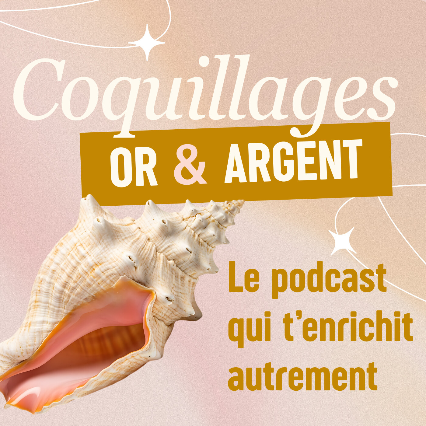 COQUILLAGES OR ET ARGENT