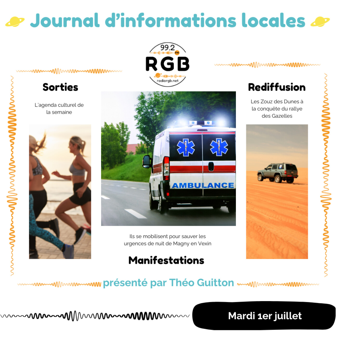 Journal du mardi 1er juillet 2025 – Radio RGB 99.2