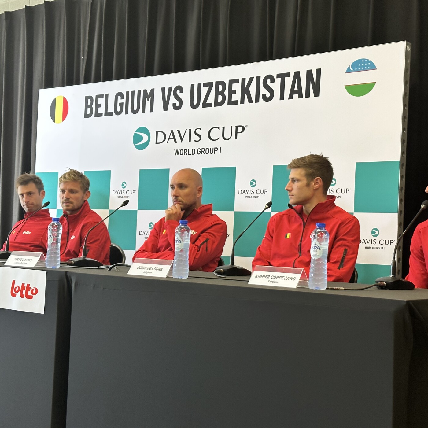 Rencontre avec notre équipe belge de Coupe Davis 3 jours avant Belgique - Ouzbékistan