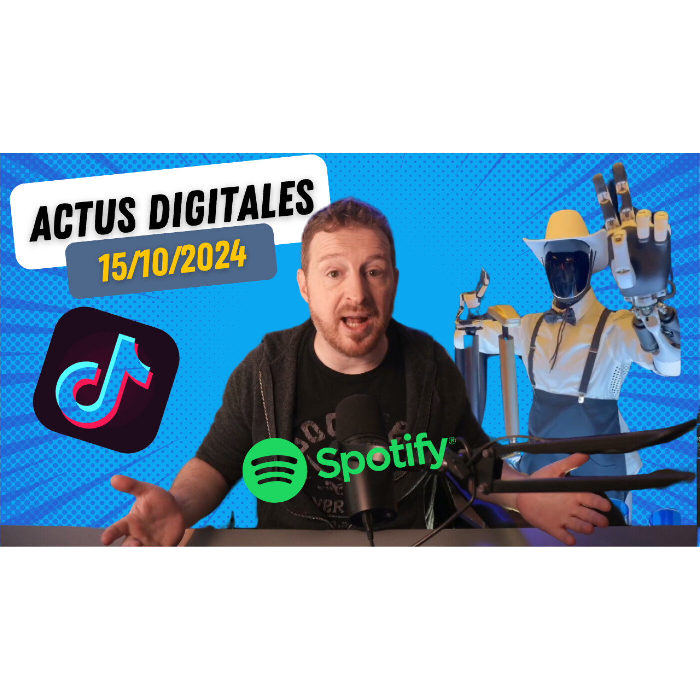 Licenciements TikTok, Spotify livre audio, statut start-up, Optimus Tesla demi-Fake ! episode artwork