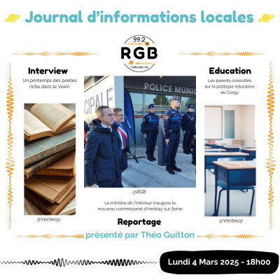 Journal du mardi 4 mars 2025 - Radio RGB 99.2 cover
