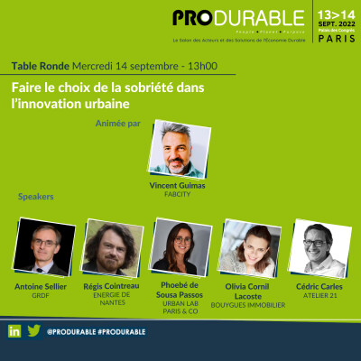 Table Ronde - Faire le choix de la sobriété dans l’innovation urbaine cover