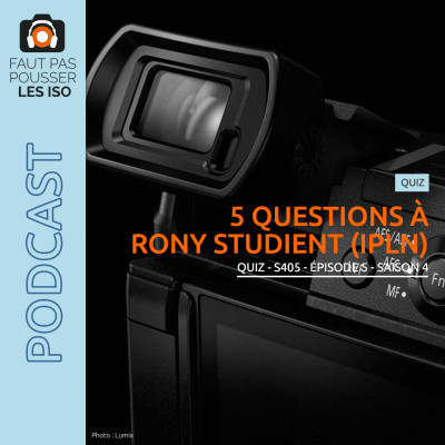QUIZ - S405 - 5 questions à Rony Studient cover