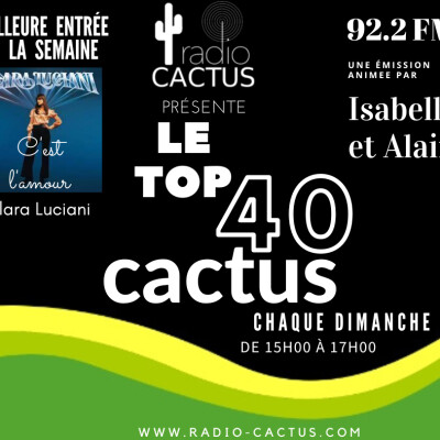 Top 40 Cactus du 23 avril 2023. cover