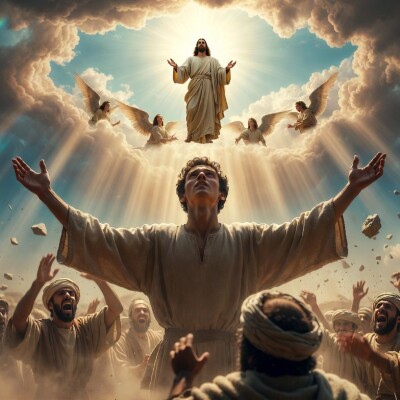 Actes 7 : 55-60 Le ciel ouvert : Étienne, le premier martyr rempli de l’Esprit cover