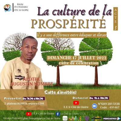 E.E.V-Cité de Gloire: La culture de la prospérité - acte 3 cover