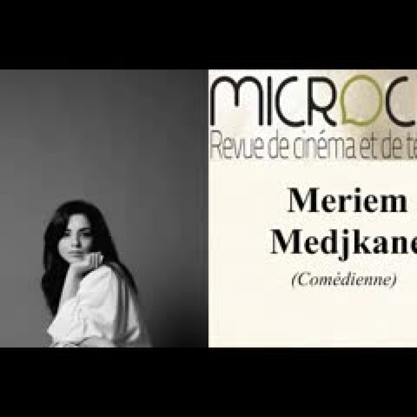 Meriem Medjkane, comédienne