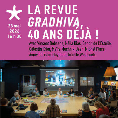 Les rendez-vous du salon de lecture - La revue "Gradhiva", 40 ans déjà ! cover