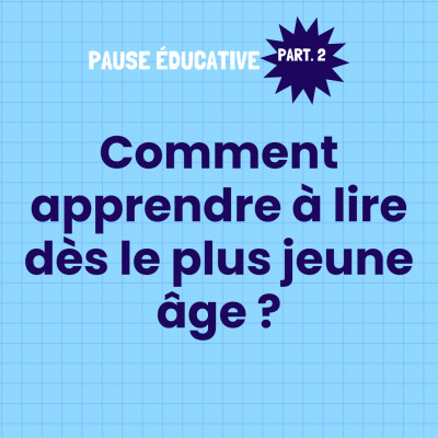 Enseigner la lecture aux enfants à partir de 3 ans - Pause éducative cover