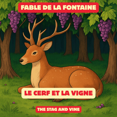 Fable de la Fontaine - Le cerf et la vigne cover