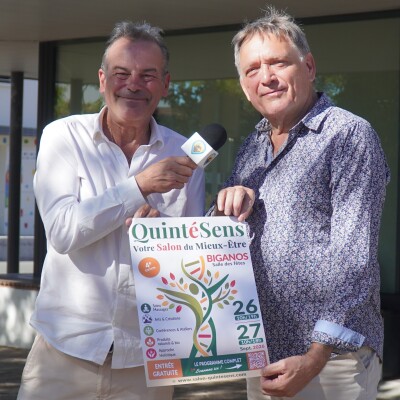 Depuis Biganos, Pascal Bruyelle nous présente la 4ème édition de QuintéSens le Salon du Mieux-Etre qui va se tenir ce week-end cover